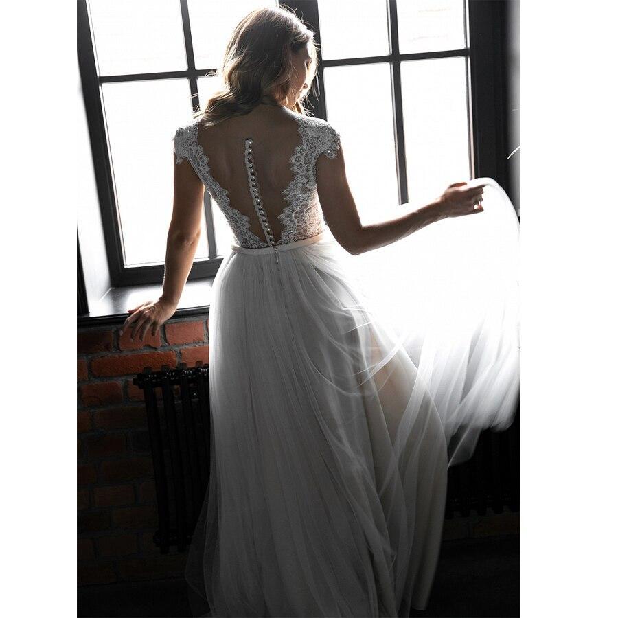 Robe bohème dentelle crochet mariage