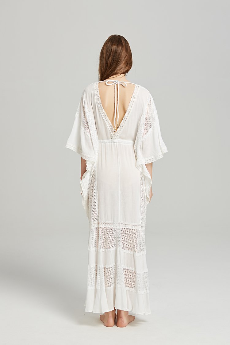 Robe boheme ecru