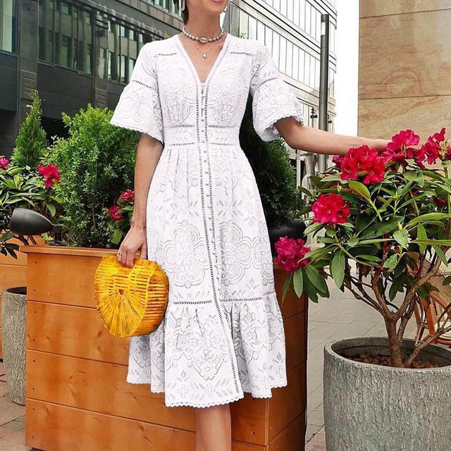 Robe Bohème Longue Celeste - Blanche / L
