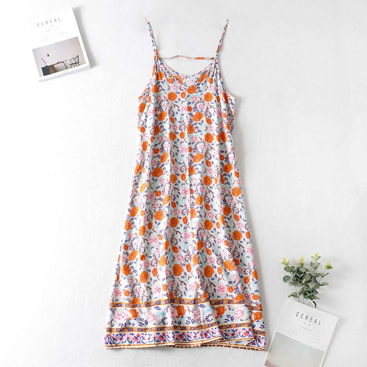 Robe bohème longue fleurie