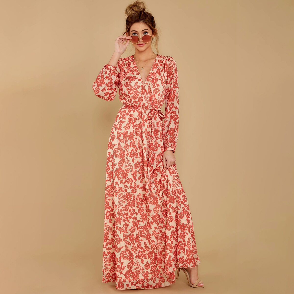 Robe boheme manche longue