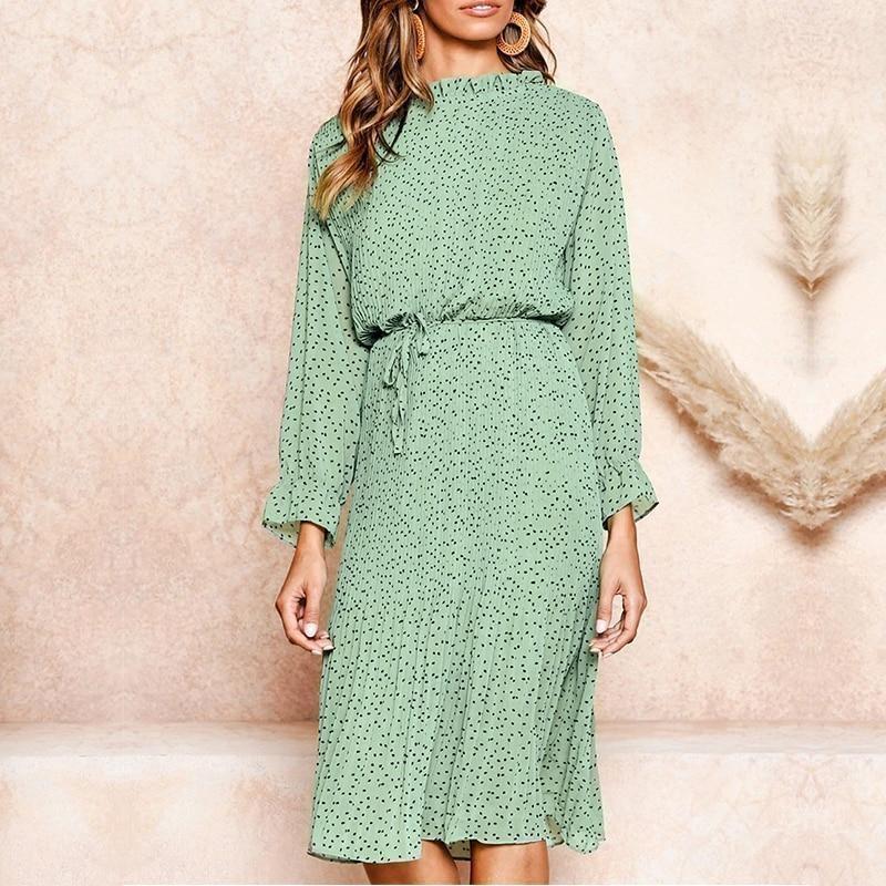 Robe Bohème Manches Longues