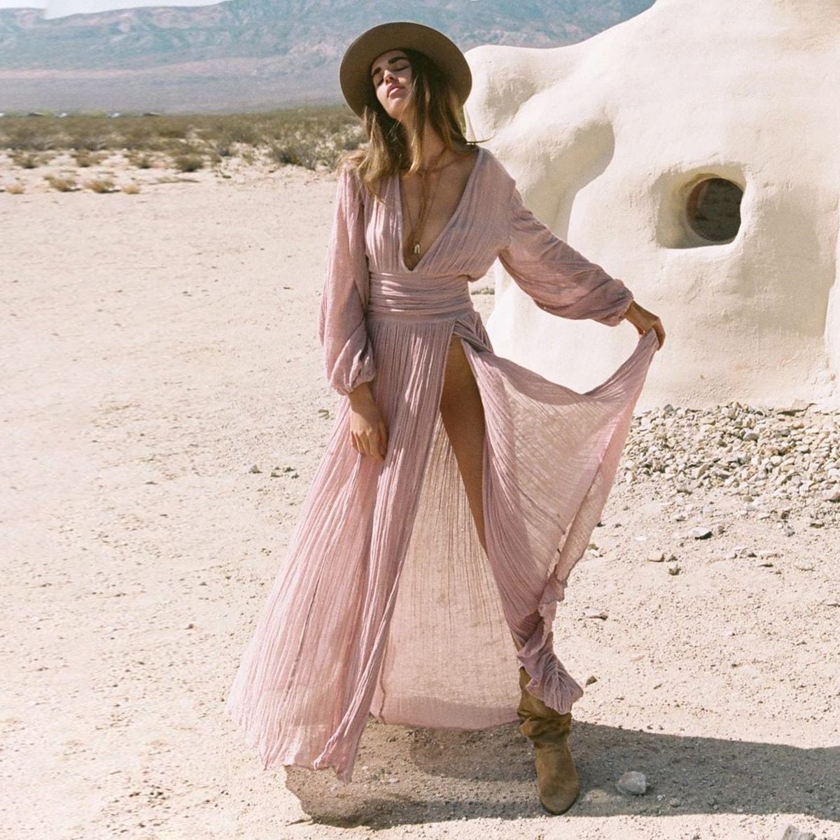 Robe boheme pastel