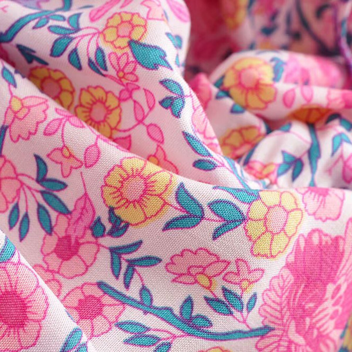 Robe boheme rose