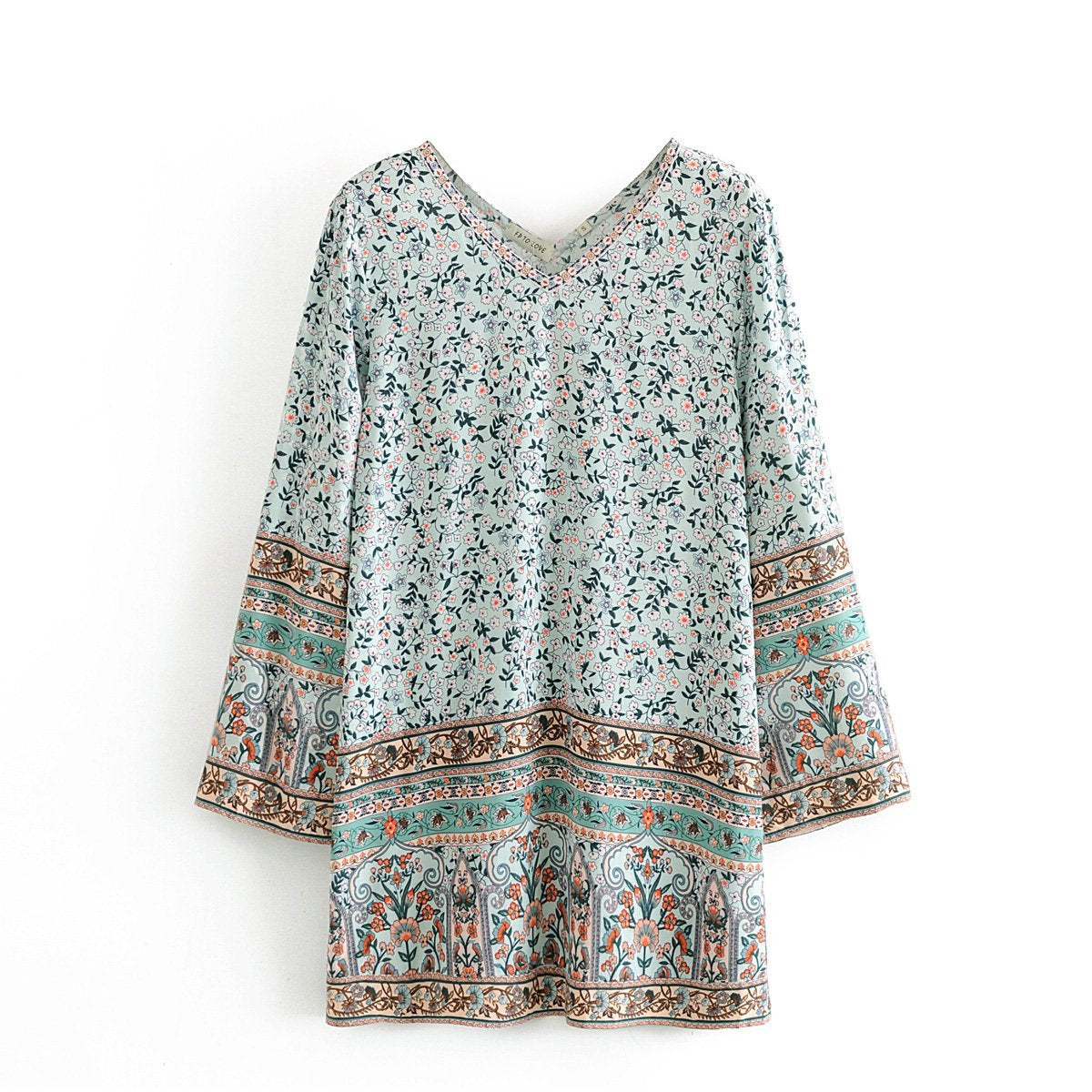 Robe bohème vintage fleurie
