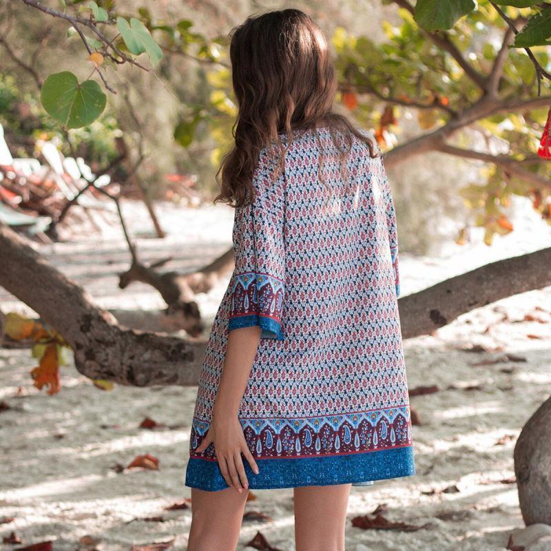 Robe Boho Chic Courte