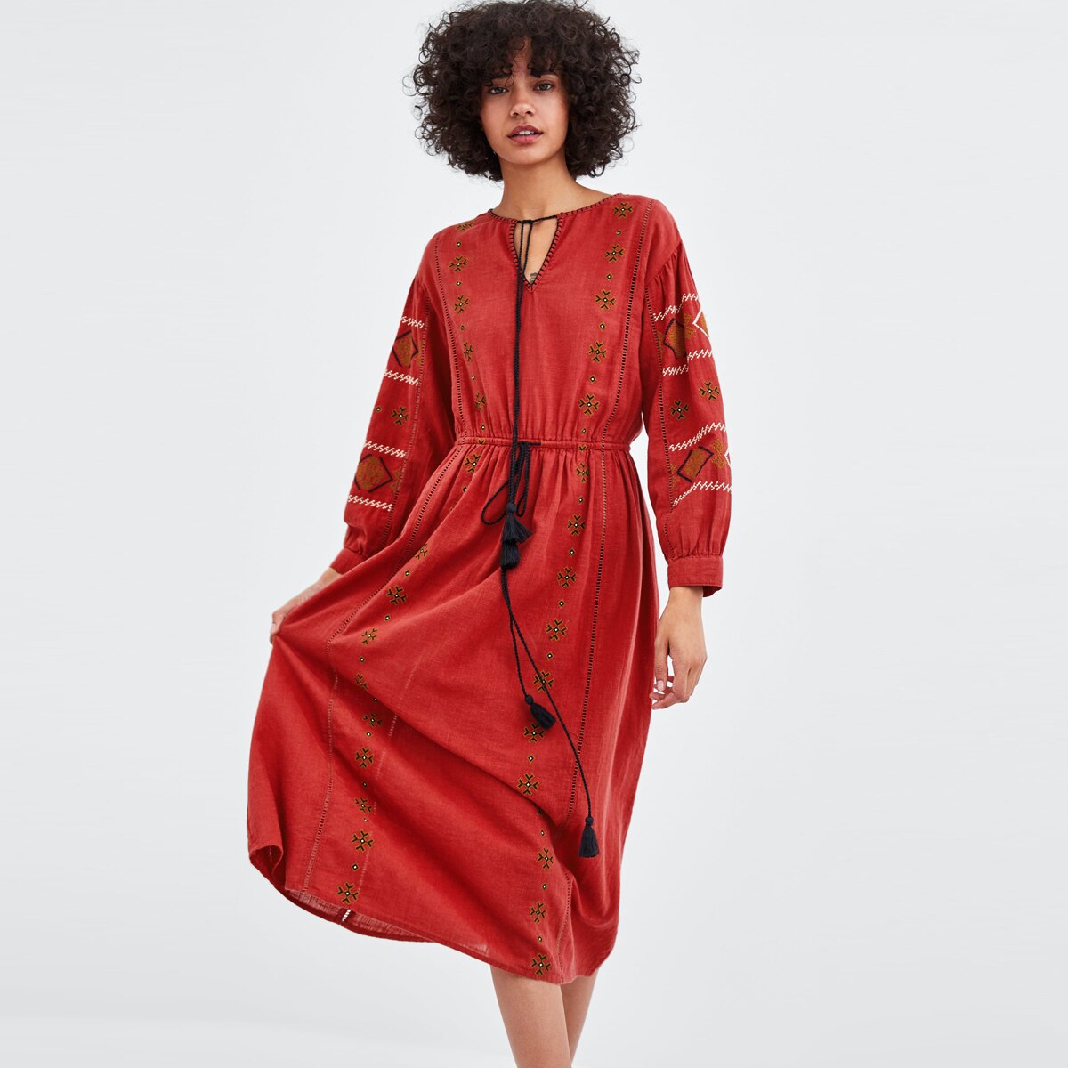 Robe ceremonie boheme femme