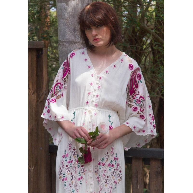 Robe Courte Blanche Hippie Chic