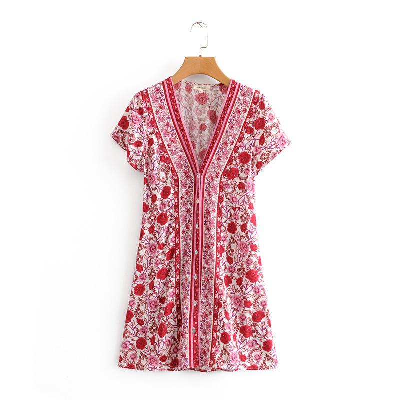 Robe courte boheme