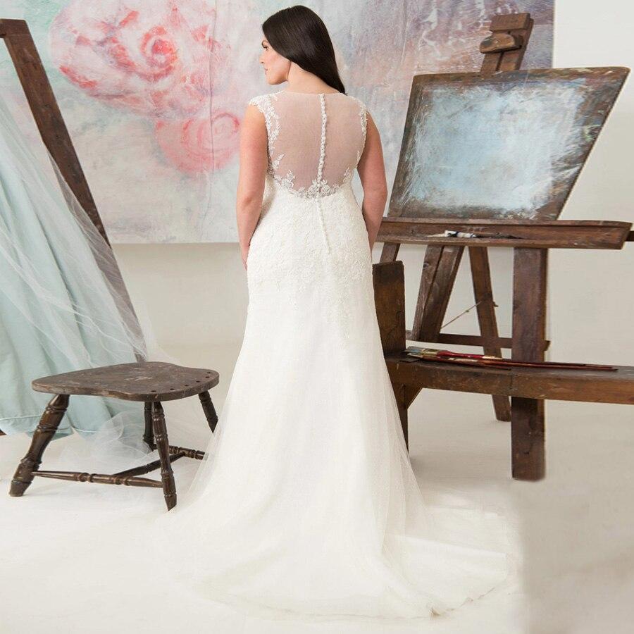 Robe de mariée boheme pour femme ronde