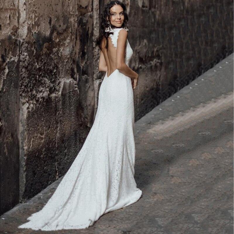 Robe de mariée romantique bohème