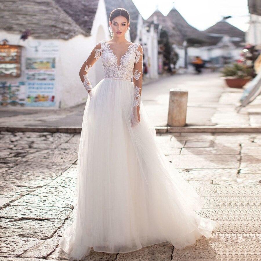 Robe de mariée simple boheme chic