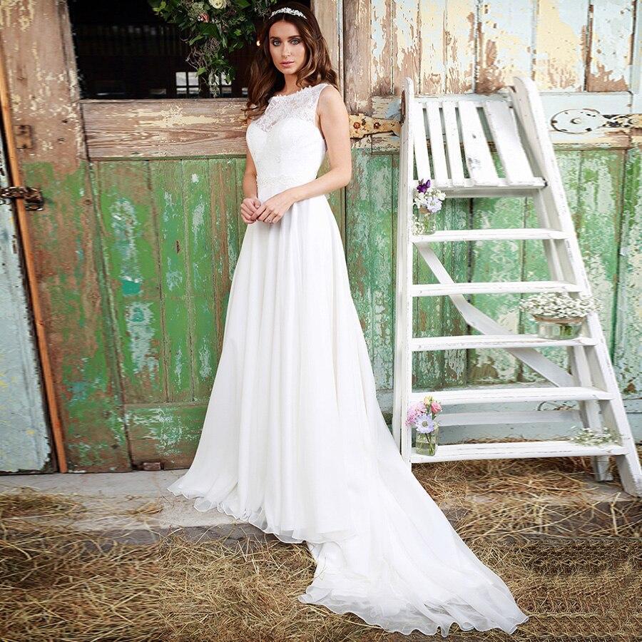 Robe de mariée simple bohème chic
