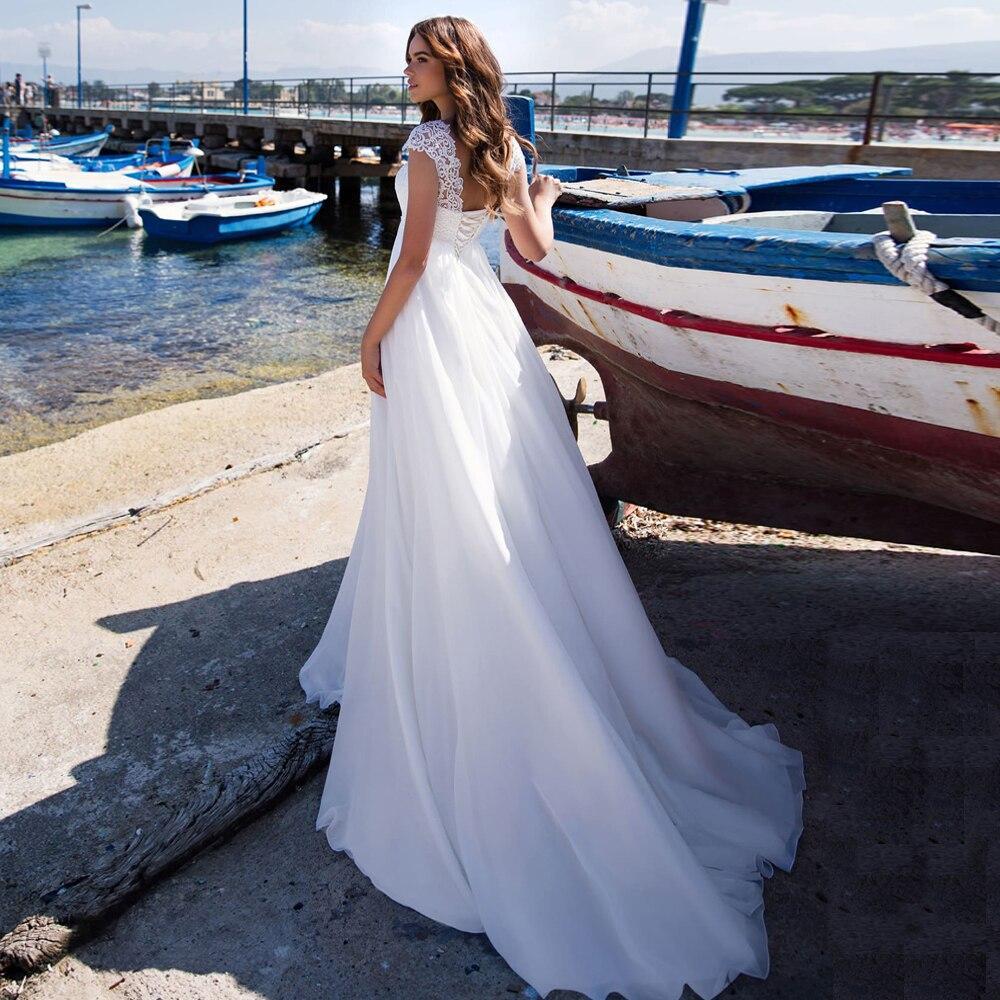 Robe de mariée simple et boheme