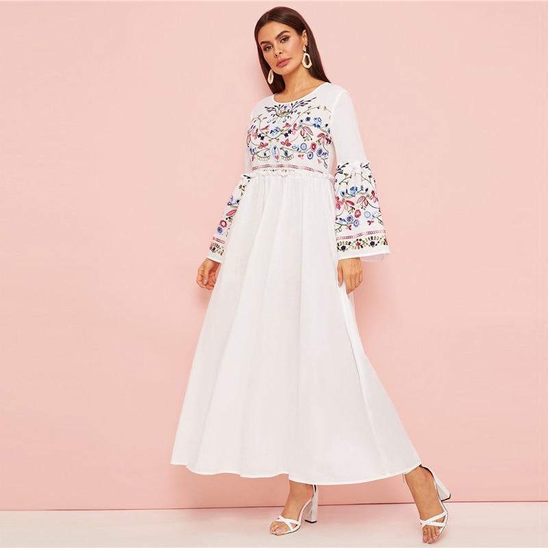 Robe d’Eté Blanche Bohème