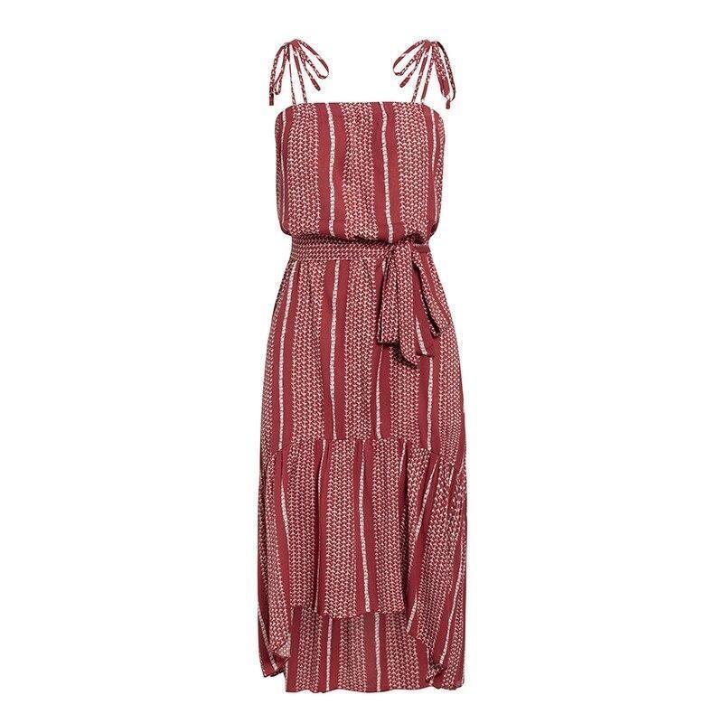 Robe Fluide Hippie Chic - Bordeaux / S