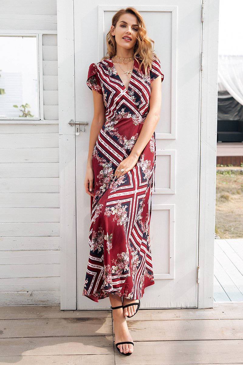 Robe Longue Bohème Automne