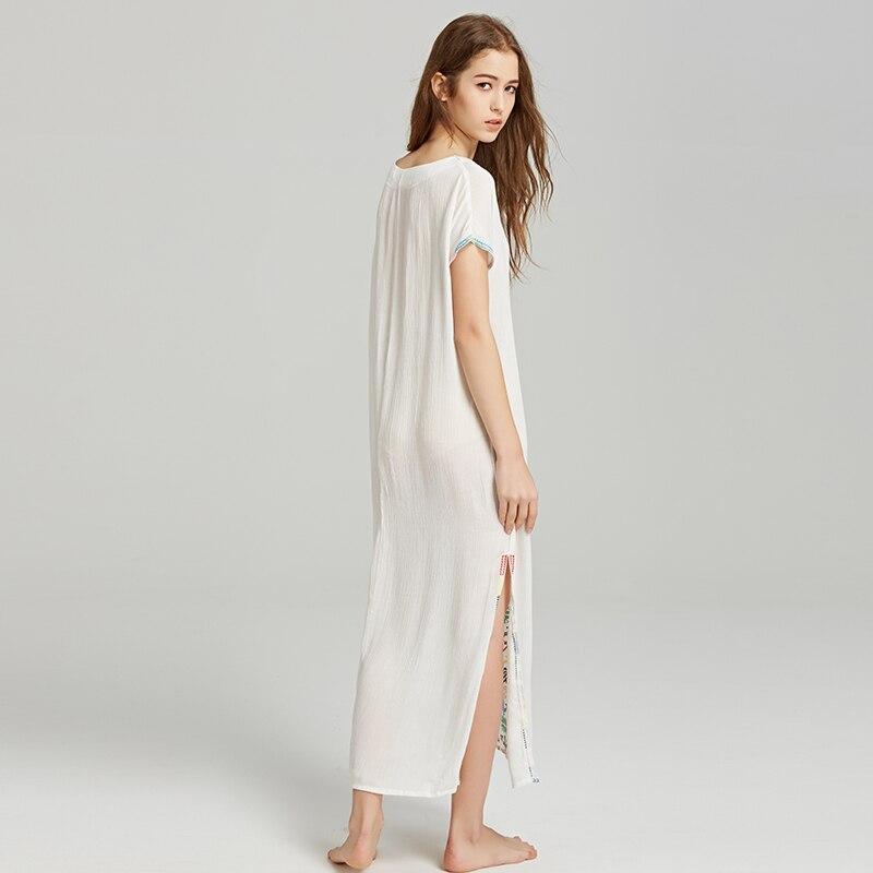 Robe longue bohème blanche