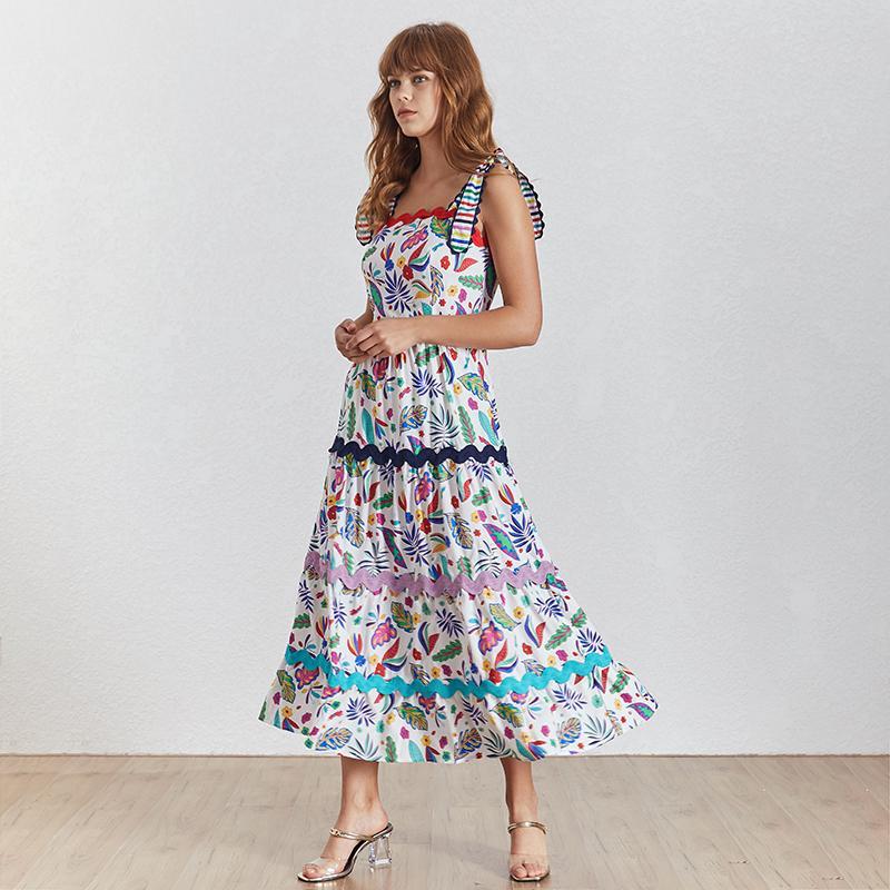 Robe Longue Bohème Bleu