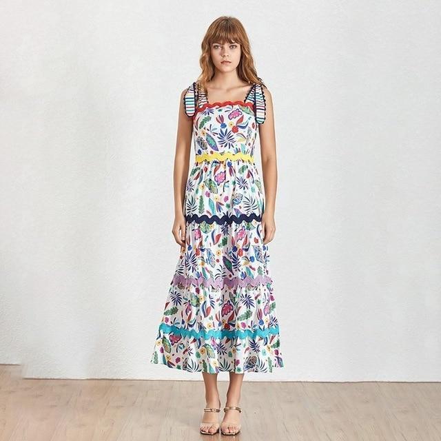 Robe Longue Bohème Bleu - Bleu / L