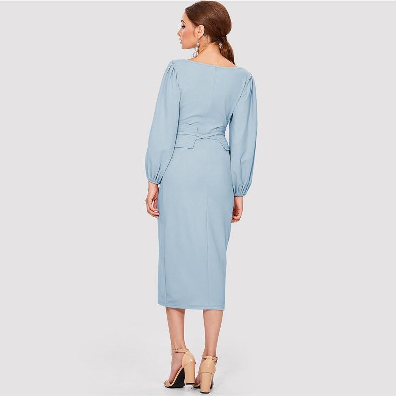 Robe longue Bohème Bleu Ciel