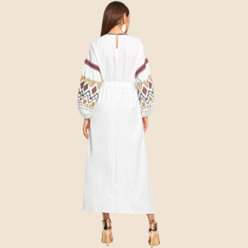 Robe Longue Bohème Broderie