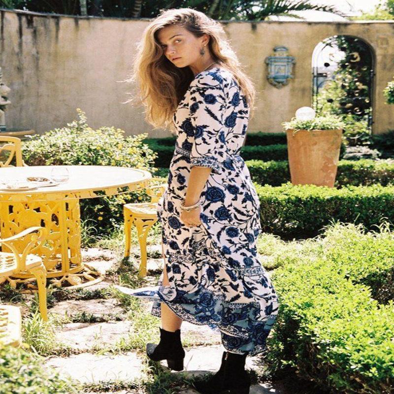 Robe Longue Bohème Chic été 2018