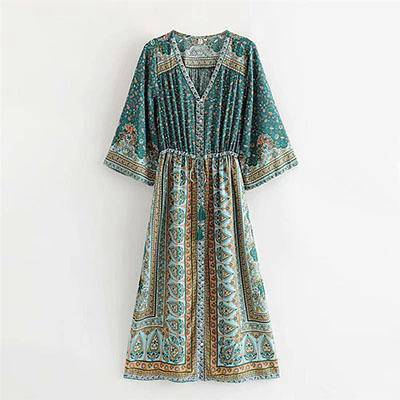 Robe Longue Bohème Chic Femme