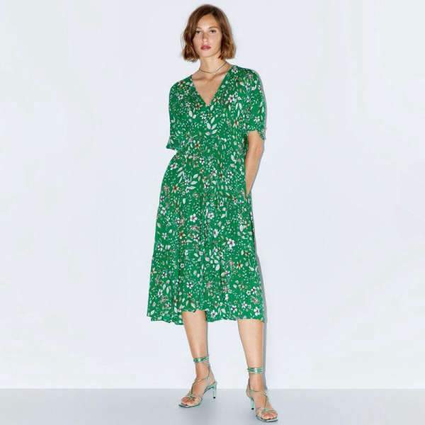 Robe Longue Bohème Chic Verte