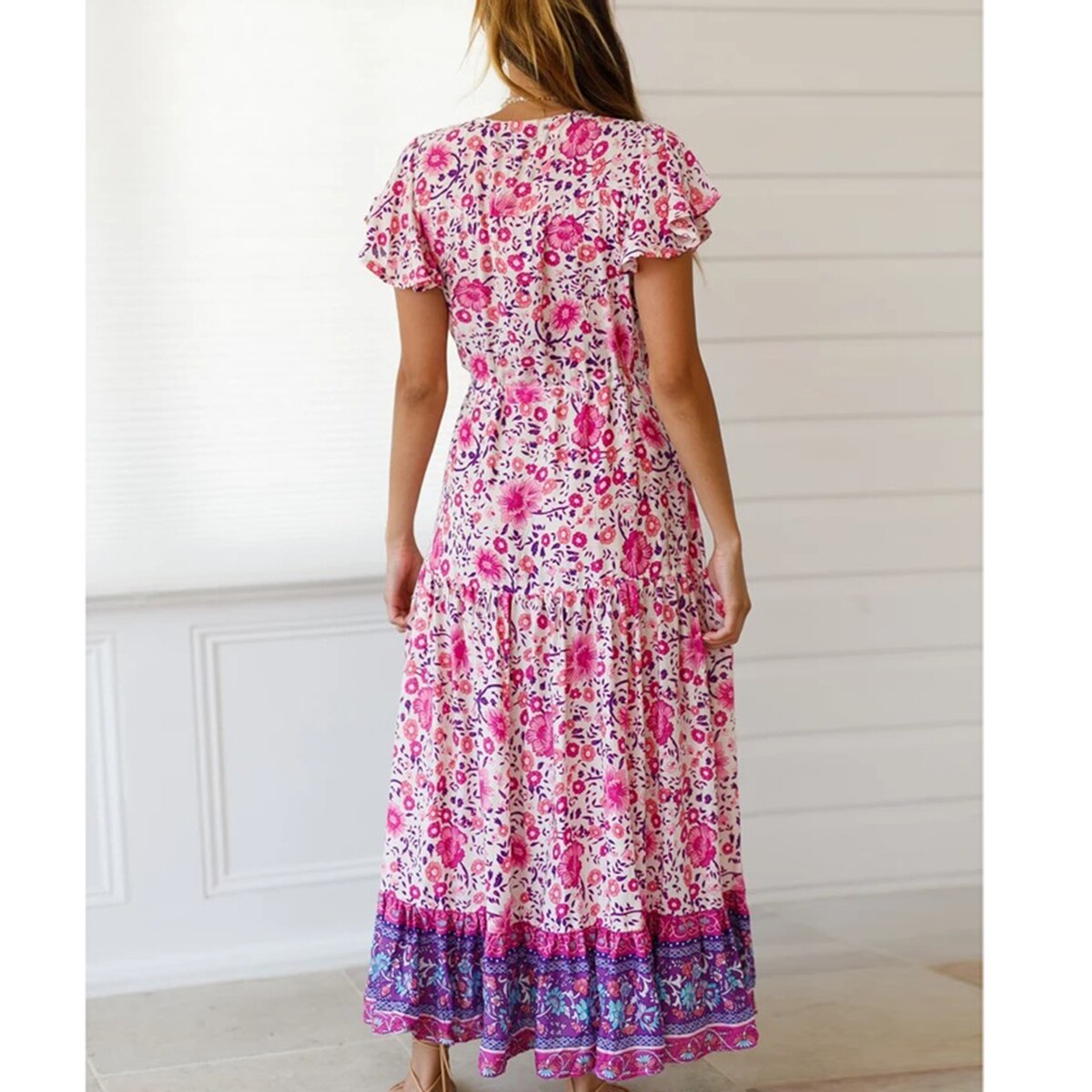 Robe longue boheme ethnique