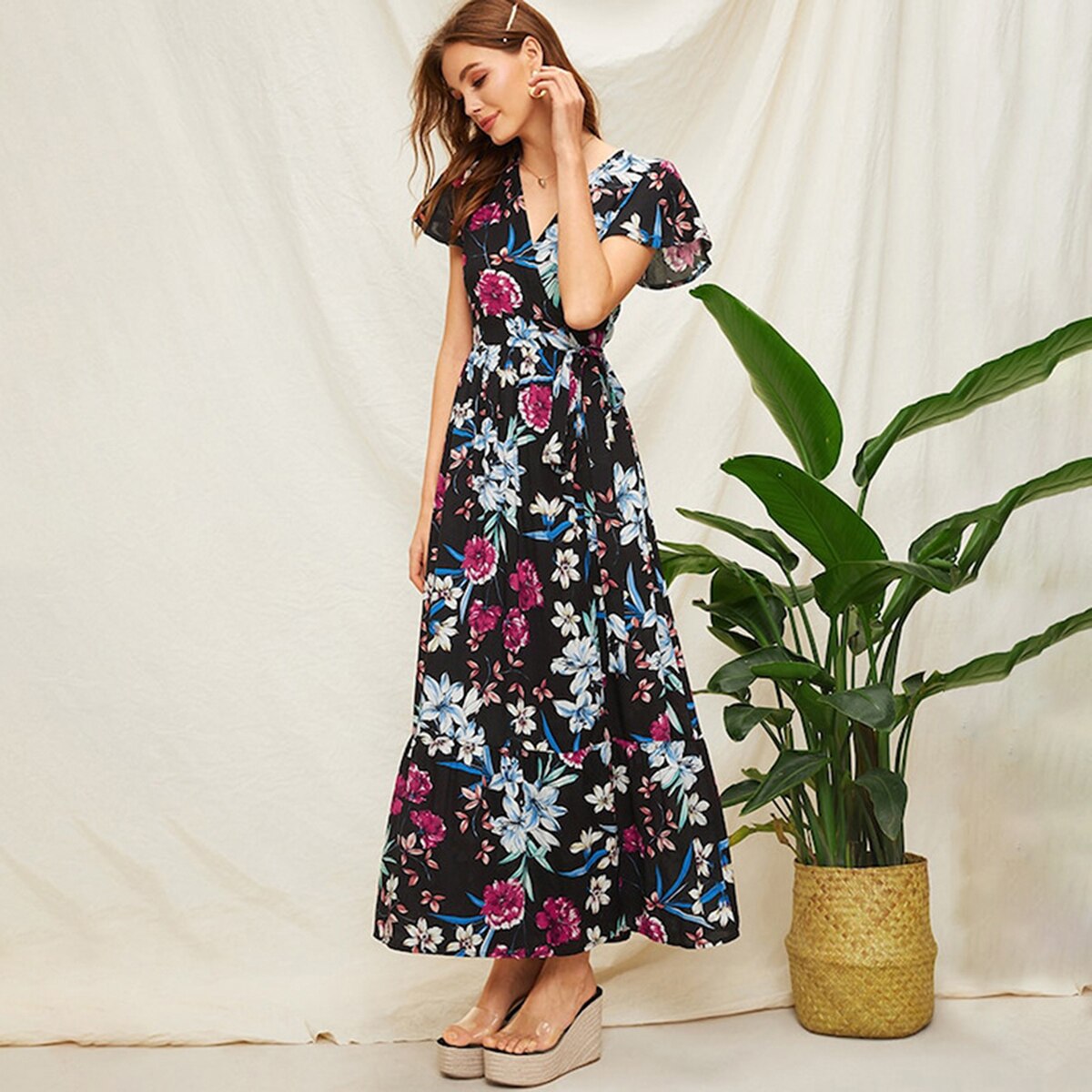 Robe longue boheme hiver 2020