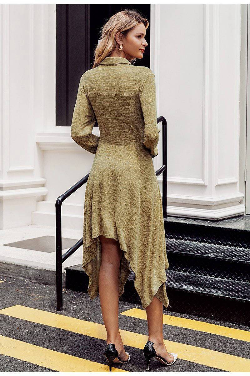 Robe Longue Bohème Kaki