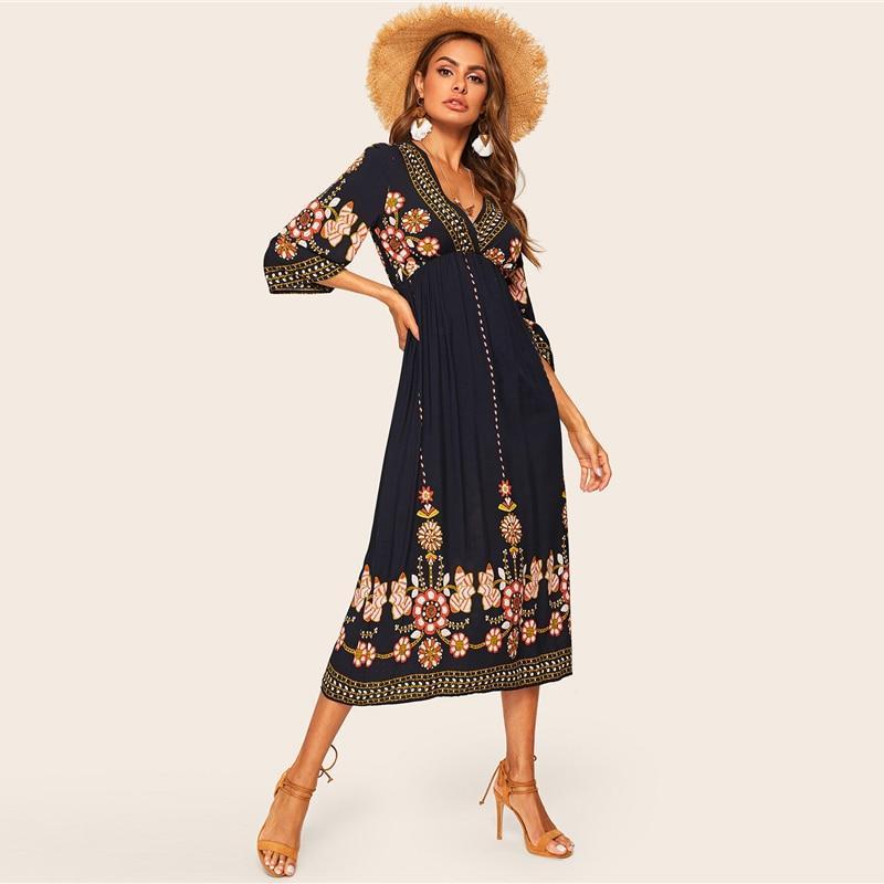 Robe Longue Bohème Printemps