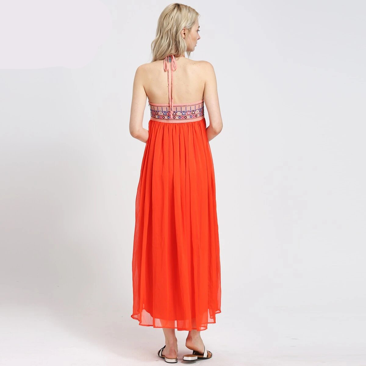 Robe Longue Fluide Esprit Bohème Chic