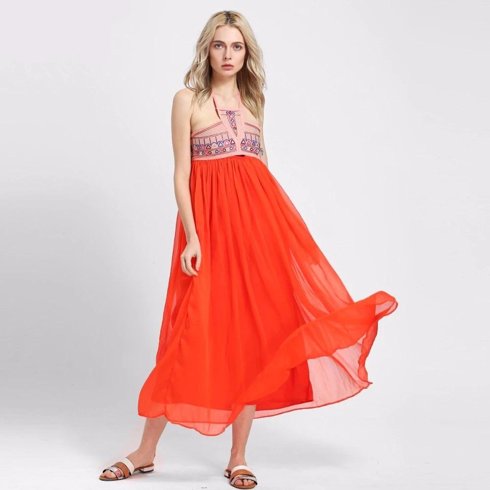 Robe Longue Fluide Esprit Bohème Chic