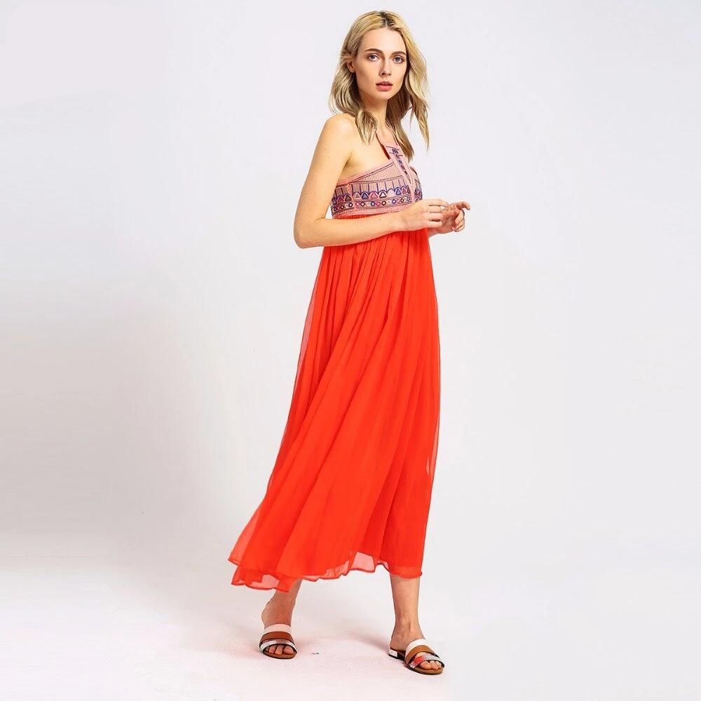 Robe Longue Fluide Esprit Bohème Chic