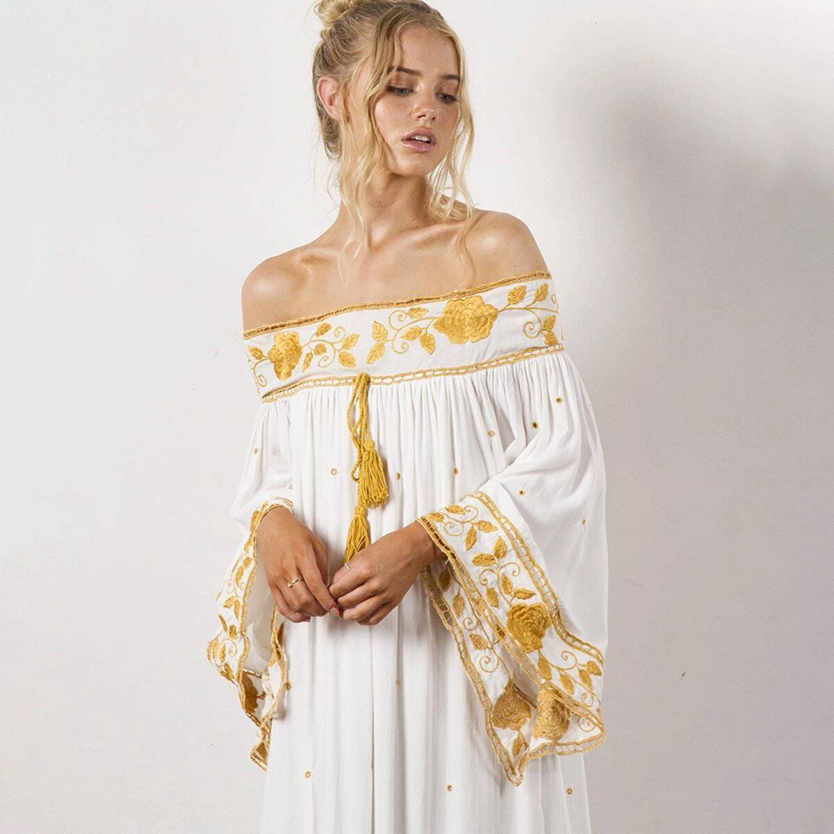 Robe Longue Fluide Style Bohème Chic