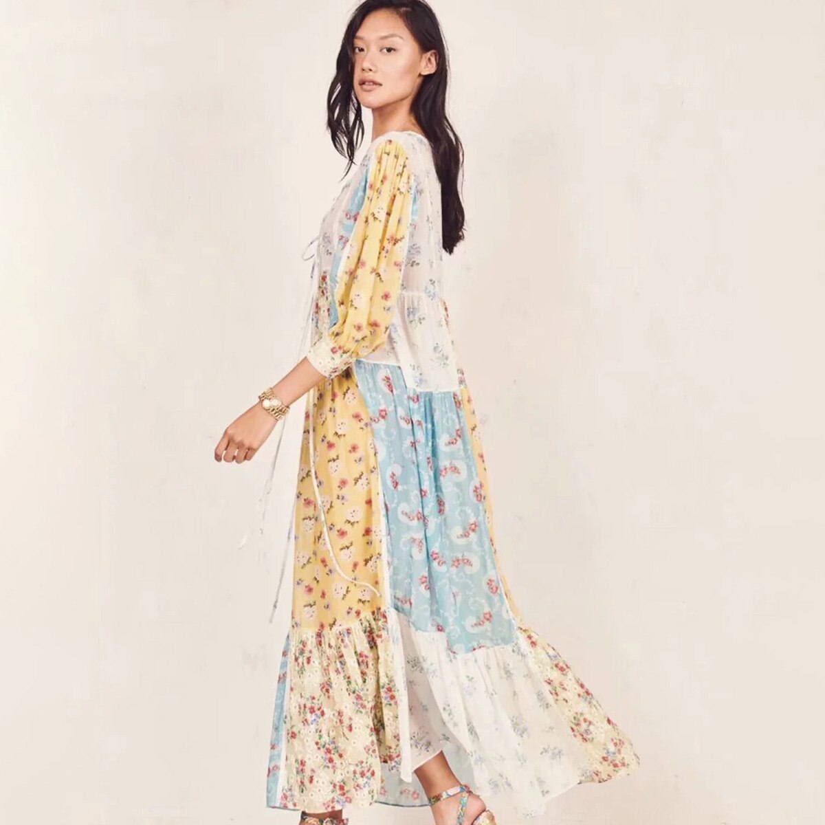 Robe longue gitane boheme