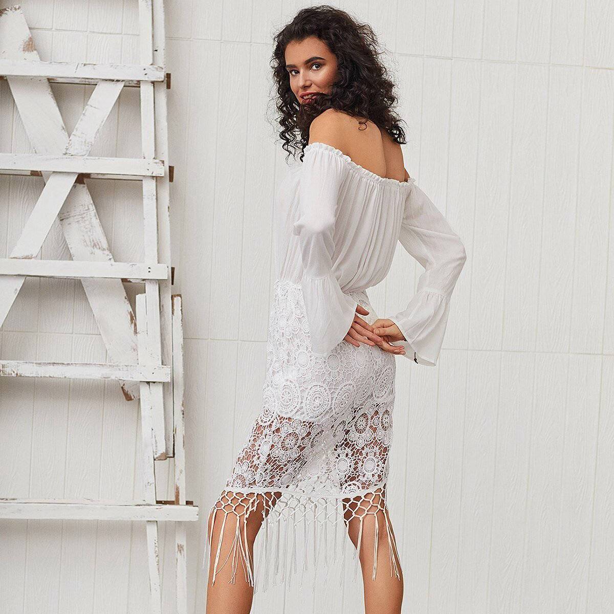Robe Longue Hippie Chic Dentelle