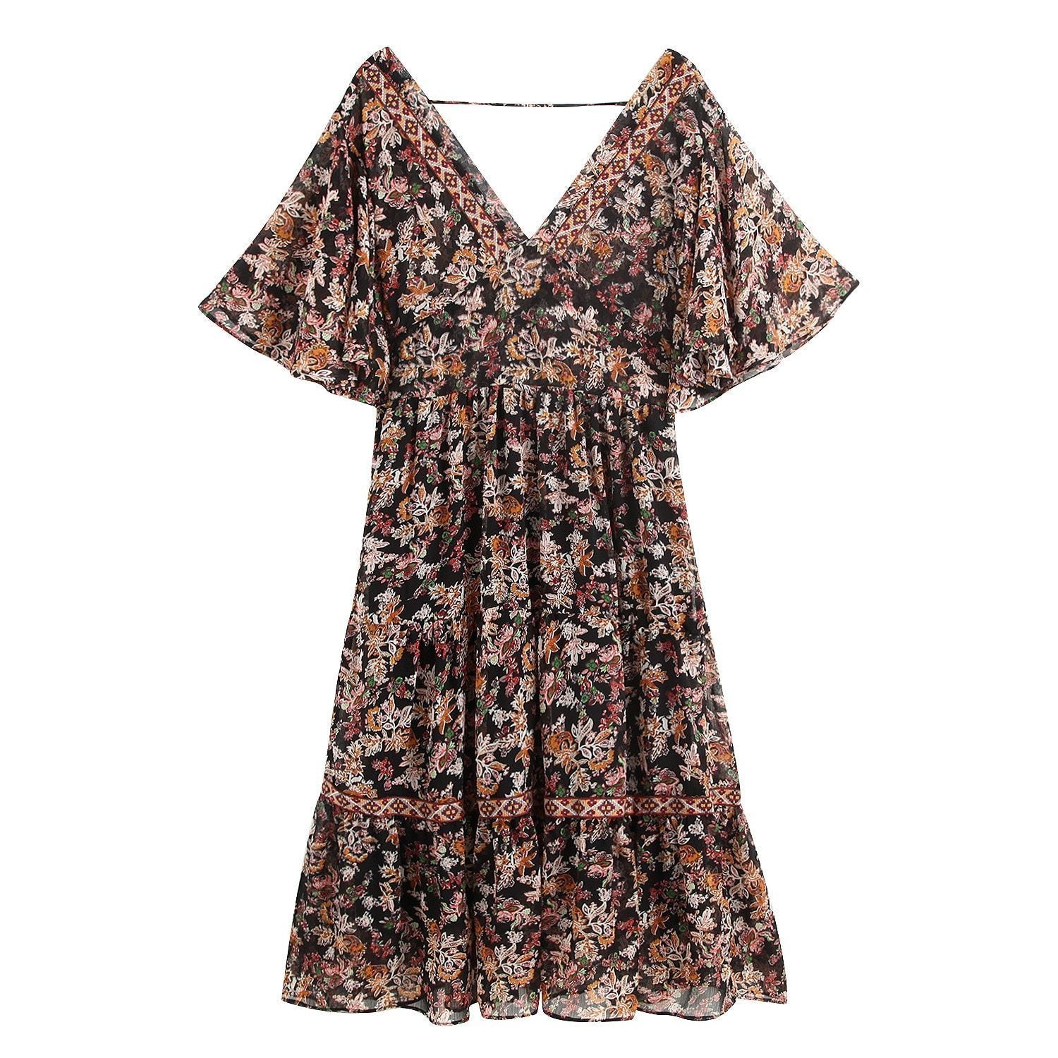 Robe Longue Hippie Fleurie