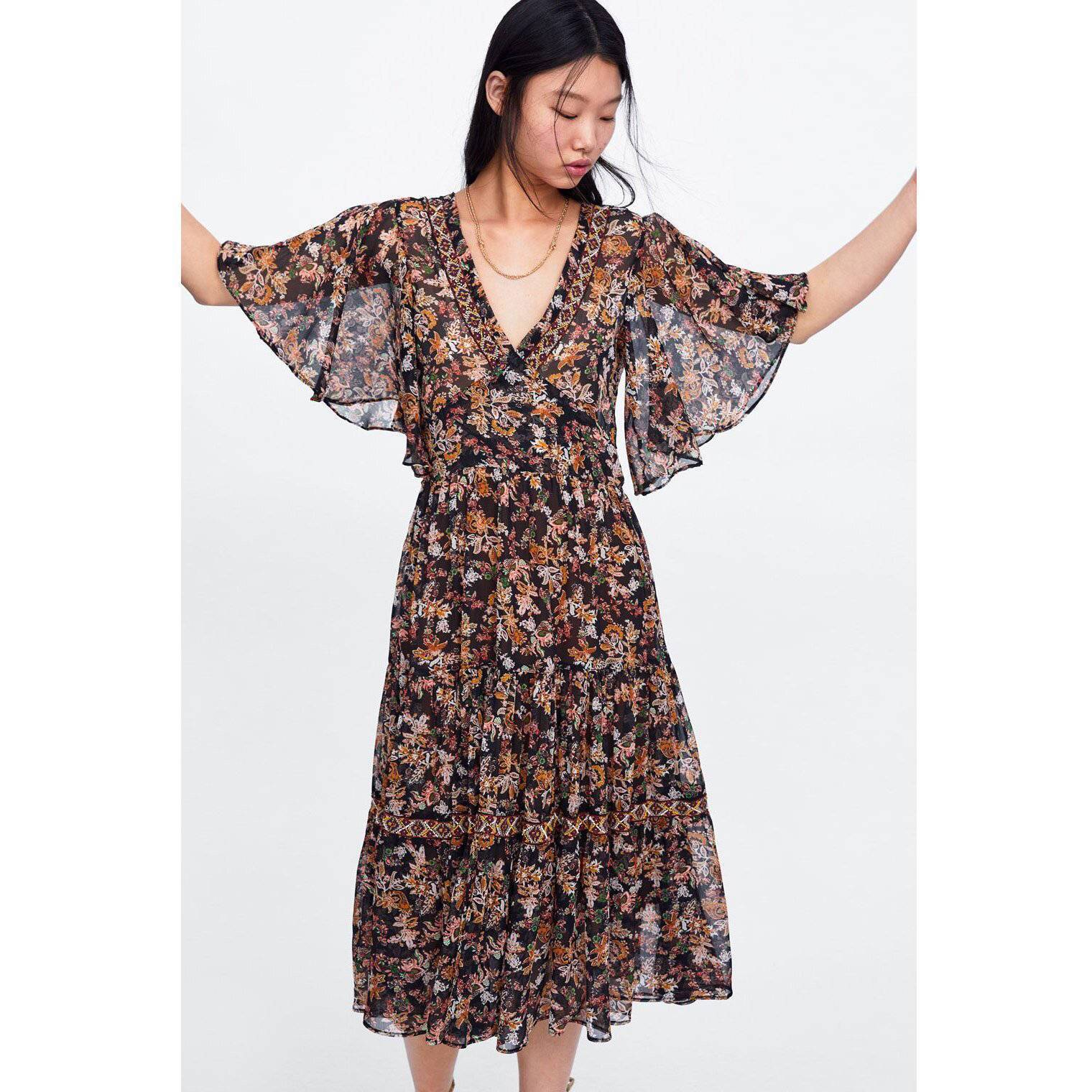Robe Longue Hippie Fleurie