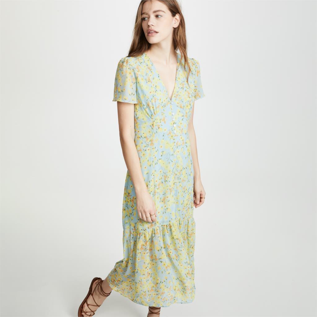Robe Longue Verte Hippie Chic