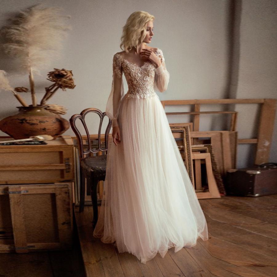 Robe mariee boheme hiver