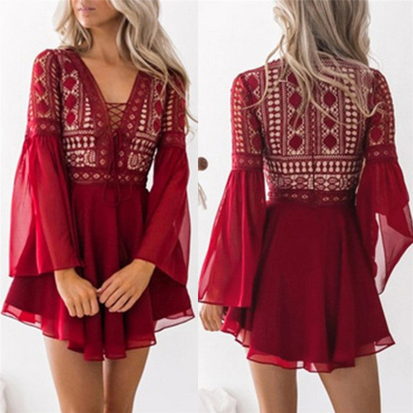 Robe bohème blanche romantique