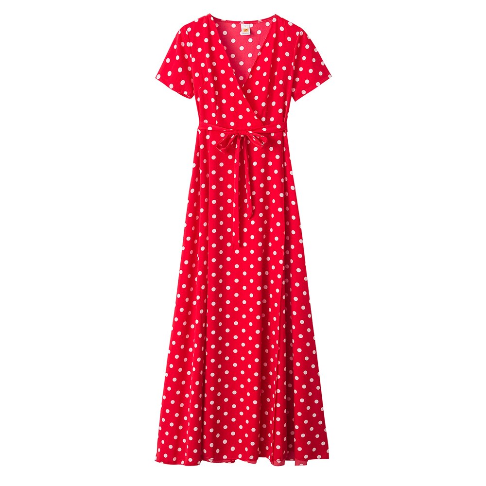Robe Bohème Longue Rouge