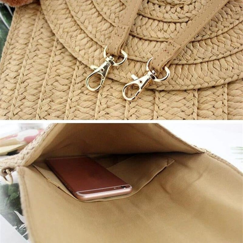 Sac Pochette Paille Bohème