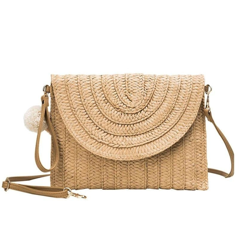 Sac Pochette Paille Bohème