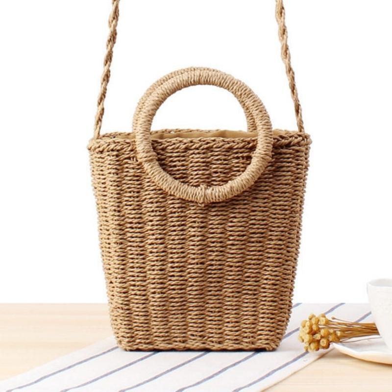 Sac Seau Paille Tressée