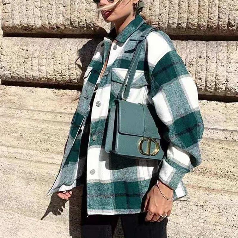 Veste Chemise à Carreaux