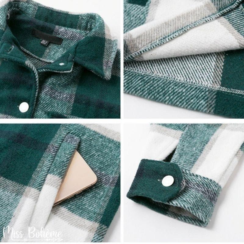 Veste Chemise à Carreaux